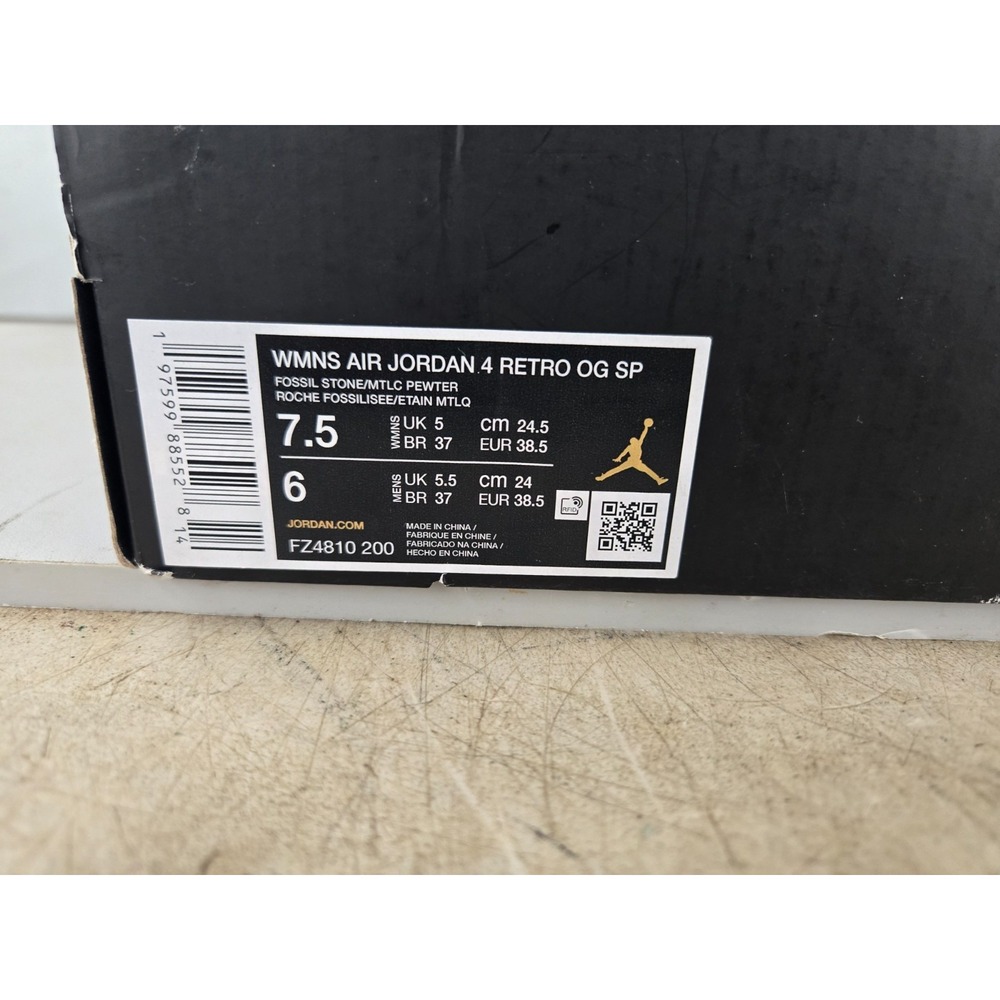 A Ma Maniére x Air Jordan 4 OG SP Woman's Sz 7.5 - Picture 2 of 16